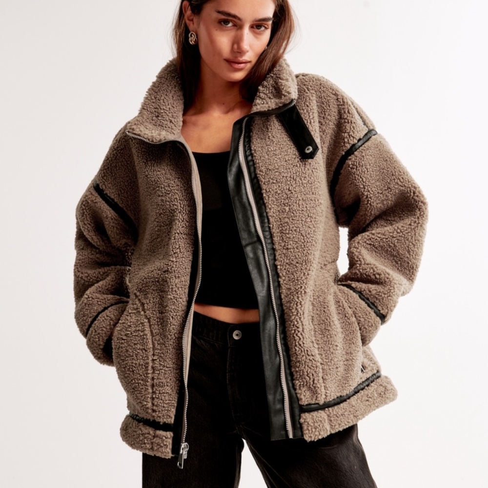 Abercrombie Aviator Sherpa Jacket